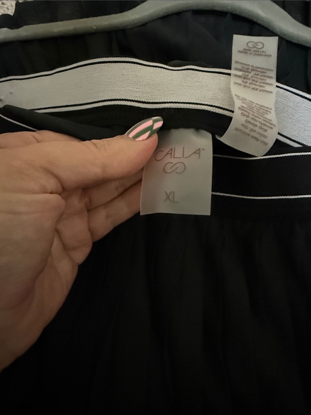 CALIA by Carrie Underwood Black Pleated Circle Skirt with Branded Waistband - Picture 4 of 5